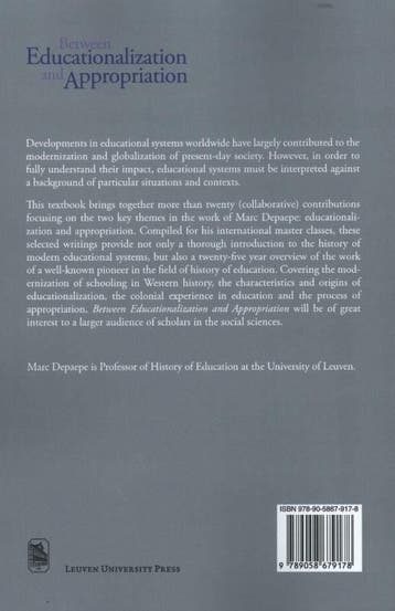 Between educationalization and appropriation 9789058679178, Verzenden, Gelezen, Marc Depaepe