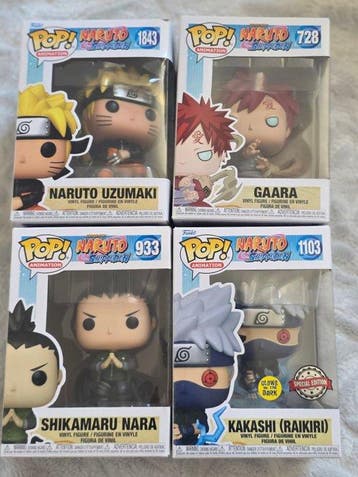 Funko - Funko Pop - Naruto Uzumaki; Gaara; Shikamaru Nara;