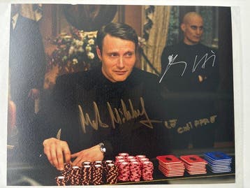 James Bond 007: Casino Royale - Double signed Mads Mikkelsen, Nieuw
