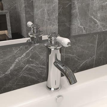 vidaXL Wastafelkraan 130x180 mm verchroomd, Doe-het-zelf en Verbouw, Verzenden, Nieuw