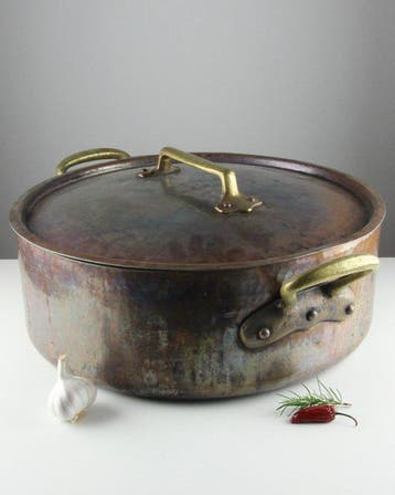 Made in France - Kookpan - Ø44cm - 14kg - Koper, Tin - Heavy