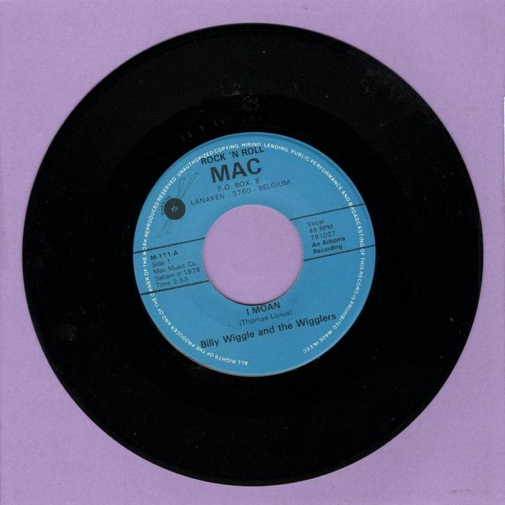 Billy Wiggle n The Wigglers – I Moan / Grey Picker (7-Vin, Cd's en Dvd's, Vinyl Singles, Ophalen of Verzenden