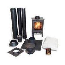 Multibrandstof kachel DAY inclusief rookgasafvoer set, Huis en Inrichting, Kachels, Houtkachel, Vrijstaand, Nieuw, Hout, Ophalen of Verzenden
