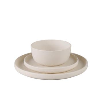 Serviesset - mat crème-wit - 18-delig | 6-persoons, Verzenden, Nieuw