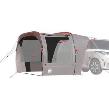vidaXL Autotent waterdicht grijs en oranje, Verzenden, Nieuw, Tot en met 2