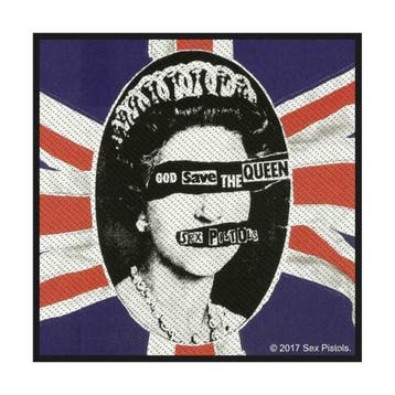 Sex Pistols God Save the Queen patch officiële merchandise, Ophalen of Verzenden, Nieuw, Kleding