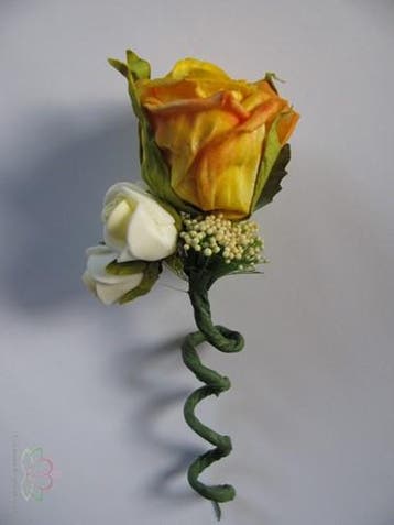 Corsage Roos Geel Comb CPR134 Maatwerk, Ophalen of Verzenden, Nieuw