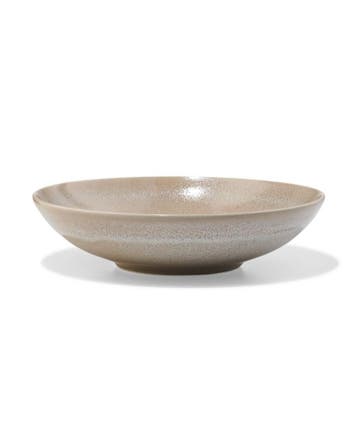 HEMA Diep bord Ø21.2cm Monaco aardewerk lichtbruin, Verzenden, Nieuw