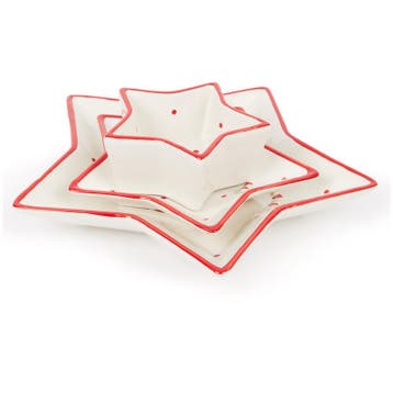 Kerstservies stervormig - 12-delig | 4-persoons, Verzenden, Nieuw