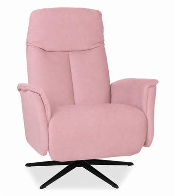 Relaxfauteuil Hekendorp - relaxfauteuils - Roze, Nieuw, Stof