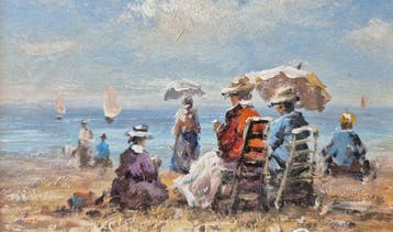 Camille Rousseau (1949) - Dimanche en Normandie,