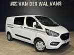 Ford Transit Custom 2.0 TDCI 131pk Automaat L2H1 Dubbele Cab, Automaat, Stof, Gebruikt, Wit