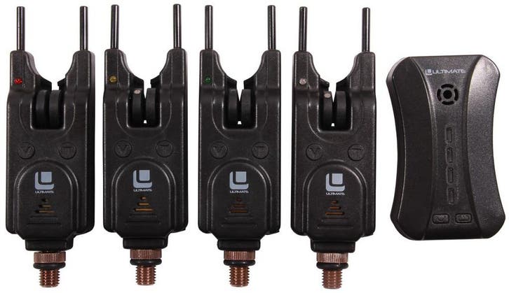 Ultimate Storm Bite Alarm Beetmelder Set 4+1, Watersport en Boten, Hengelsport | Algemeen, Overige typen, Nieuw, Verzenden