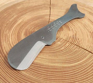 Tosa Hand-Forged Sperm Whale Mini Knife with Leather Case by