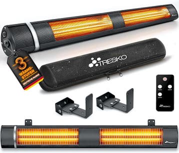 TRESKO® Infrarood warmtestraler 3000 W met afstandsbediening, Doe-het-zelf en Verbouw, Verzenden, Zo goed als nieuw