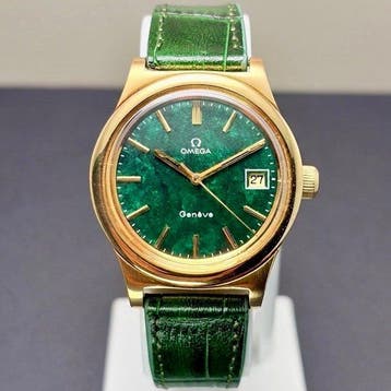Omega - Genève - 1360102*  *Green Marble Dial*Cal.1030 -, Nieuw