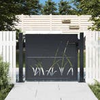 vidaXL Poort met grasontwerp 100x75 cm staal, Tuin en Terras, Verzenden, Nieuw