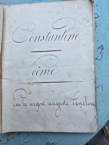 sergeant Auguste Lanclou dichter rebel - Constantine - 1837