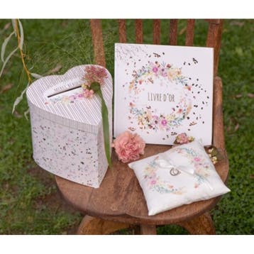 3-delige Bruidsset Floral Wedding multicoloured, Verzenden, Nieuw, Feestartikel, Geboorte of Huwelijk