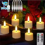 Set van 6 Oplaadbare LED Theelichtjes – Met Afstandsbedienin, Verzenden, Nieuw