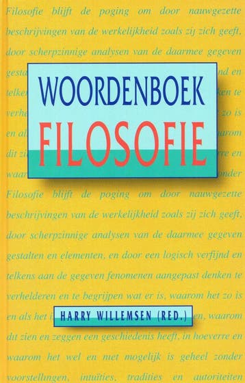 Woordenboek filosofie - Harry Willemsen - 9789023226635 - Ha, Verzenden, Nieuw