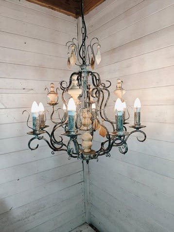 Onbekend - Een extreem groot kroonluchter lamp - Lamp -