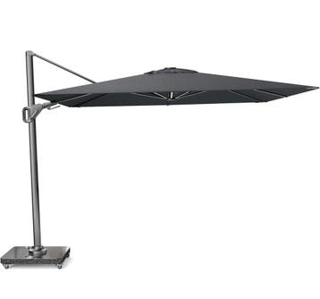 Nexus T2 premium zweefparasol 300x300 cm faded black, Ophalen of Verzenden, Nieuw