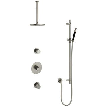 Hotbath Cobber - Inbouw Regendoucheset - Geborsteld Nikkel -, Ophalen of Verzenden, Nieuw