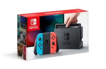 Nintendo Switch Console Set Blauw / Rood V1 in Doos - Unp..., Spelcomputers en Games, Ophalen of Verzenden, Zo goed als nieuw