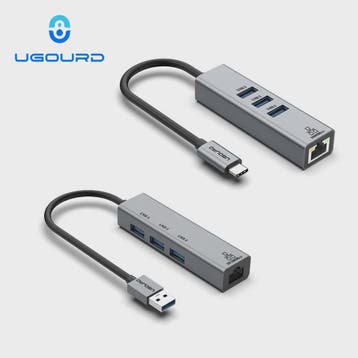 USB-C Docking Station met Gigabit Ethernet (1000Mbps) en 3x, Verzenden, Nieuw