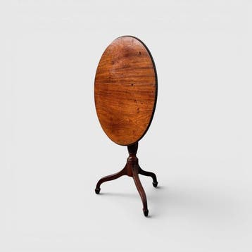 Bijzettafel - tilttop, tilt top, tripod, klaptafel - Mahonie
