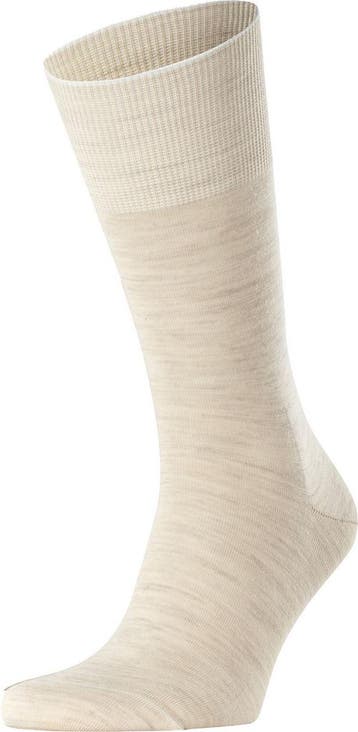Falke Airport Sok Lichtbeige Melange maat 45-46 Heren, Verzenden, Nieuw, FALKE