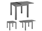 Veiling - Uitklapbare Tuintafel Laki - 70 x 70 cm - Antracie, Tuin en Terras, Nieuw