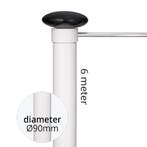 Aluminium baniermast 90mmØ 6 Meter, Verzenden, Nieuw