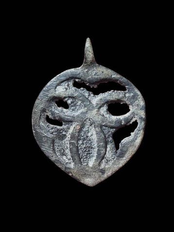 Viking periode Bronze Very Rare Walkure Amulet Hanger