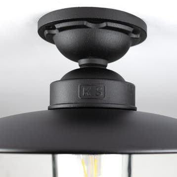Solingen Plafondlamp Matzwart Buitenverlichting, Verzenden, Hanglamp, 50 tot 250 watt, Nieuw