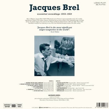 lp nieuw - jacques brel - ESSENTIAL RECORDINGS 1954-1962..., Verzenden, Zo goed als nieuw, Overige formaten