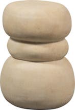WOOOD Yvo Bijzettafel - Fiber Clay - Naturel/Beige -, Nieuw