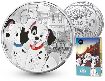Zilveren 10 euro 101 Dalmatiërs 2026 - Frankrijk, Verzenden