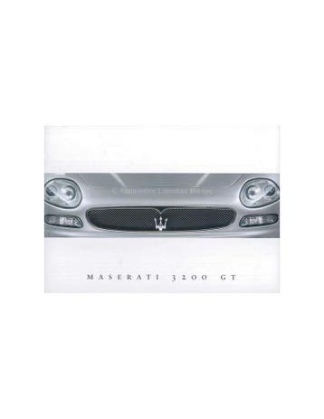 2000 MASERATI 3200GT BROCHURE ENGELS, Nieuw, Author