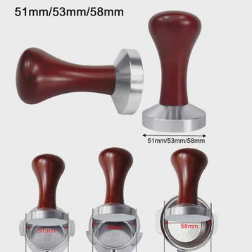 Professionele Espresso Tamper met Houten Handvat - 51mm, 53m, Verzenden, Nieuw