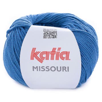 Katia Missouri - 42 blauw - Katoen/Acryl Garen, Ophalen of Verzenden, Nieuw