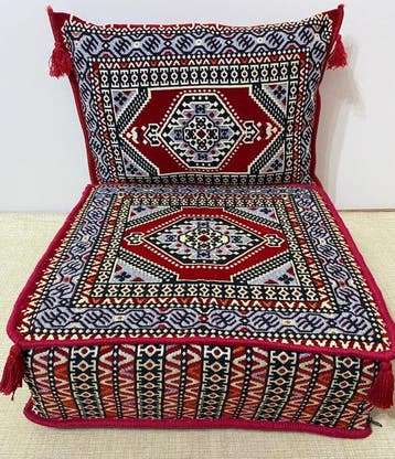 Kelim - 60 cm - 60 cm - Poef en kussen, Nieuw