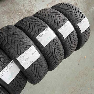 4 x Medalion 195-55-16 Winterbanden 8mm, Gebruikt, 16 inch, Band(en), Personenwagen