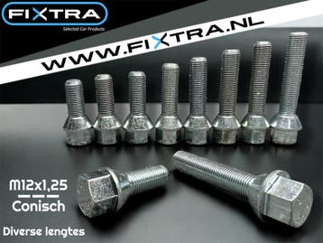 Wielbouten M12x1,25 Conisch 40mm (M12 x 1,25)