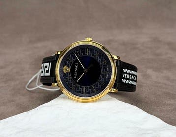 Versace - V-Circle Blue/Gold - VE5A018 21 - Heren -, Nieuw