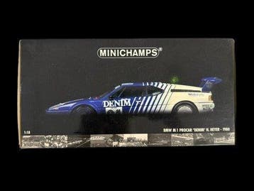 Minichamps 1:18 - Modelauto - BMW M1 Procar Denim H. Heyer, Nieuw