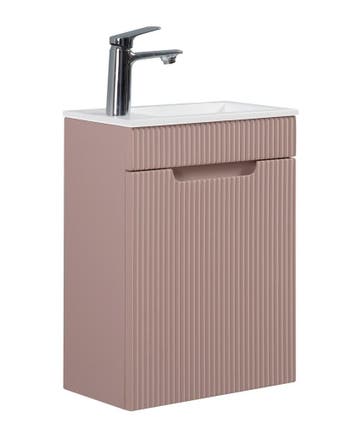 Toiletmeubel Thermis 40 x 22 cm Mat Roze Fonteinmeubel, Doe-het-zelf en Verbouw, Sanitair, Verzenden, Nieuw