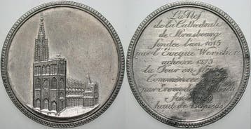 Zinnmedaille 1815 Frankreich Straßburg, Verzenden