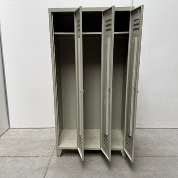 3-deurs Overtoom kledinglocker - 185x94x50 cm, Ophalen of Verzenden, Nieuw